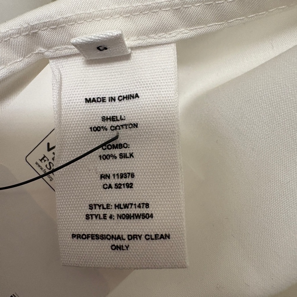 HELMUT LANG Poplin Sheer Detail Tuxedo Shirt - Picture 9 of 10
